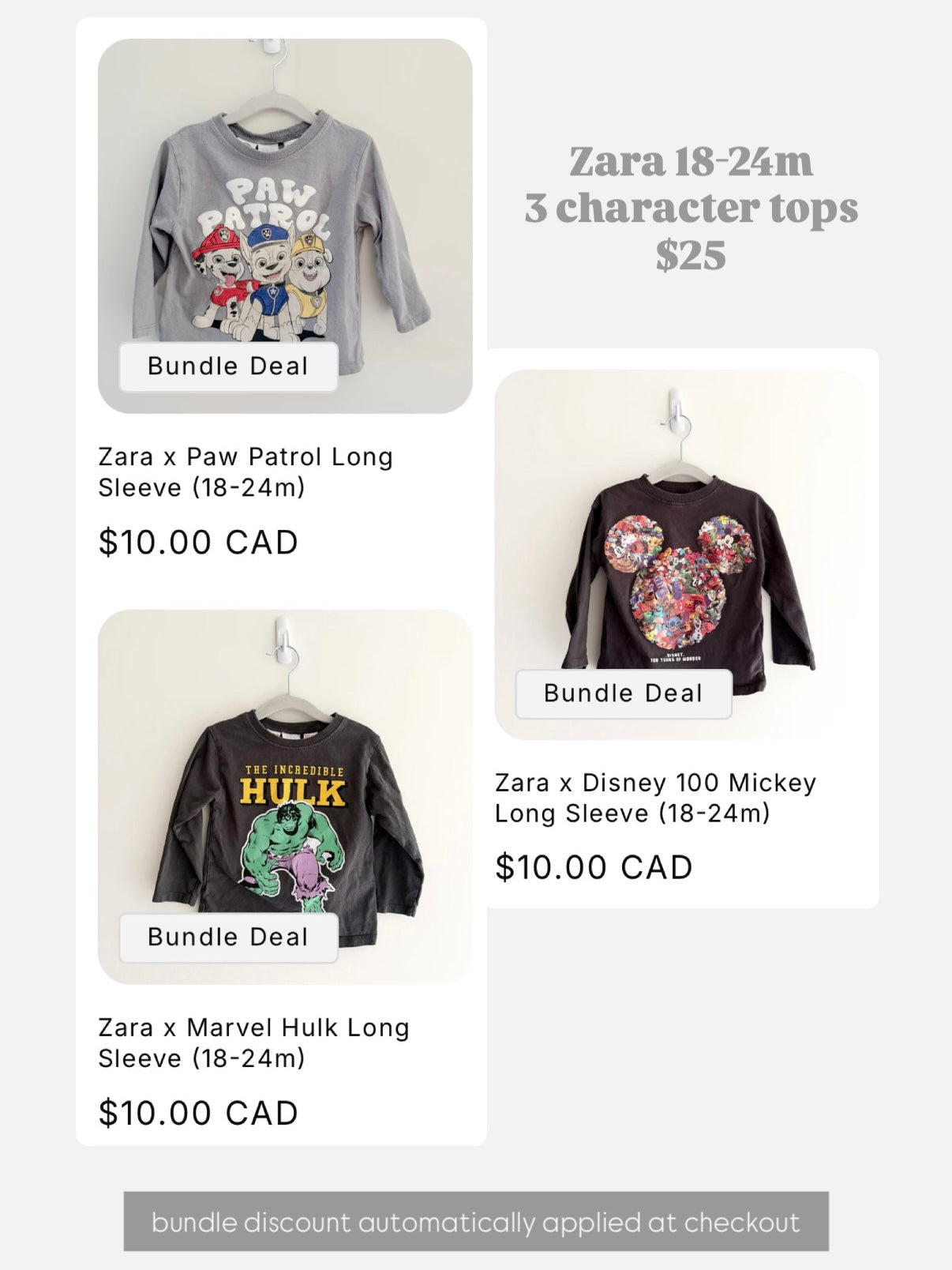 Zara x Paw Patrol Long Sleeve (18-24m)