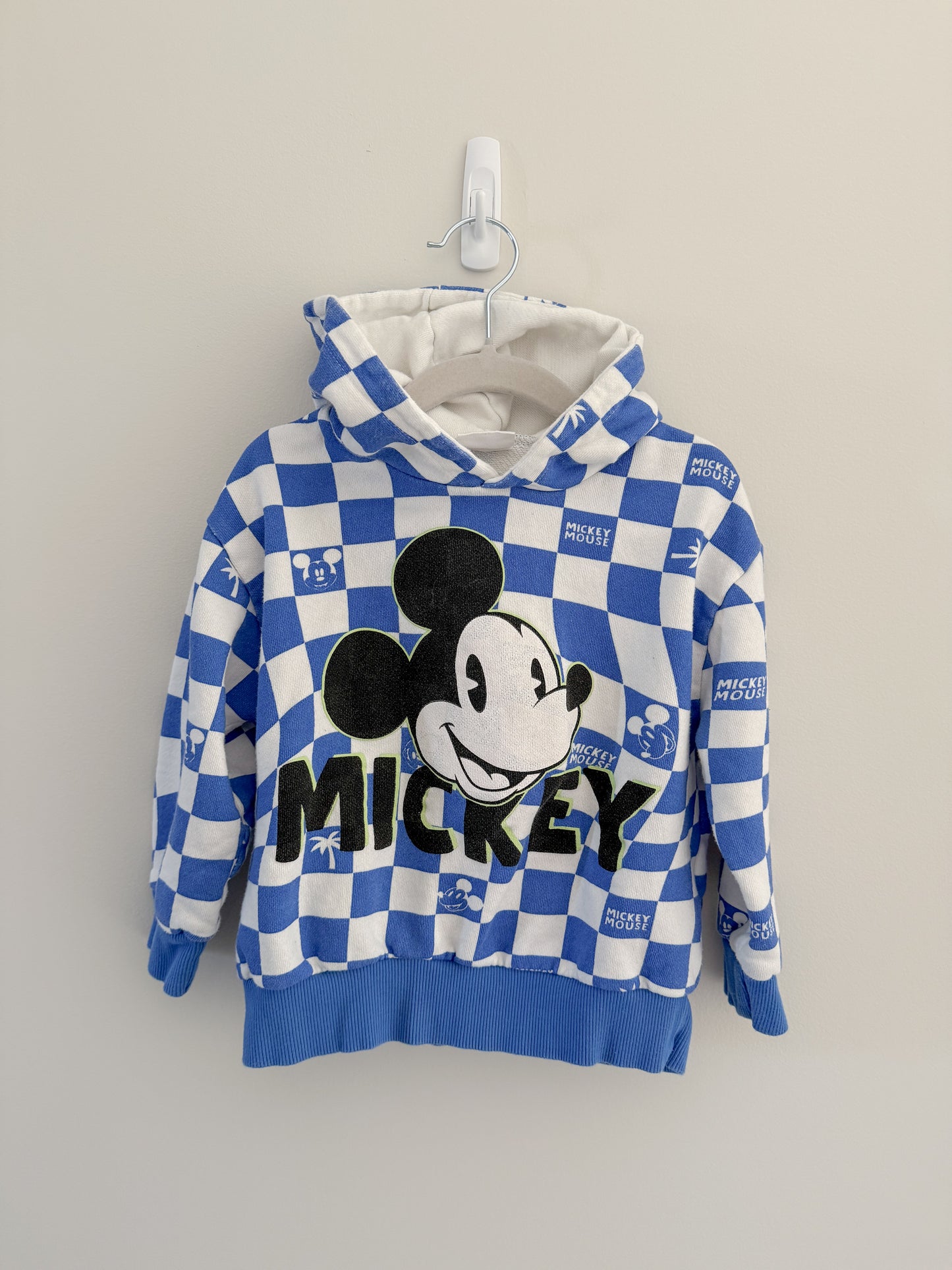 Zara x Disney Mickey Checkered Hoodie (2/3y)
