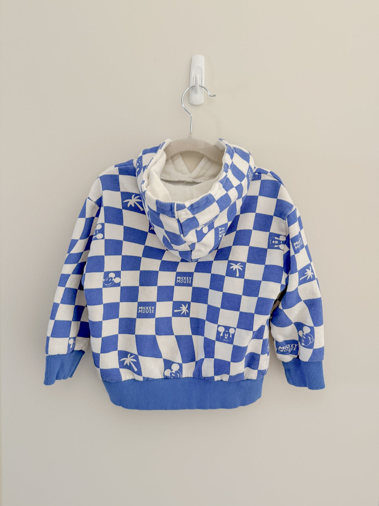 Zara x Disney Mickey Checkered Hoodie (2/3y)