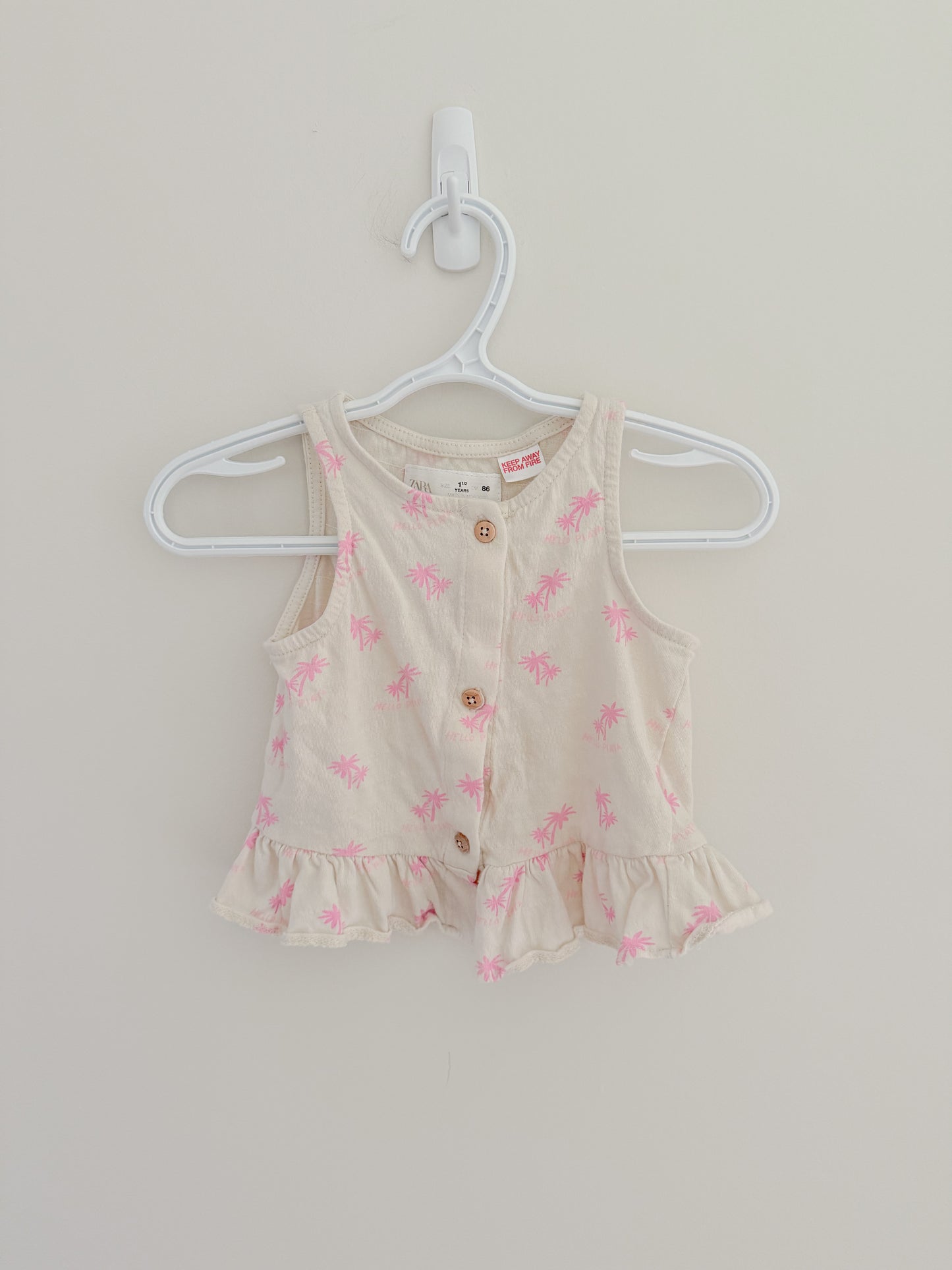 Zara Palm Trees Top (1.5y)