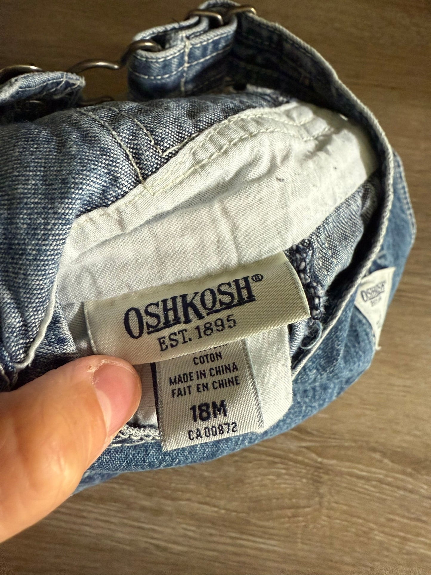 Vintage OshKosh Overall Dress (18m)