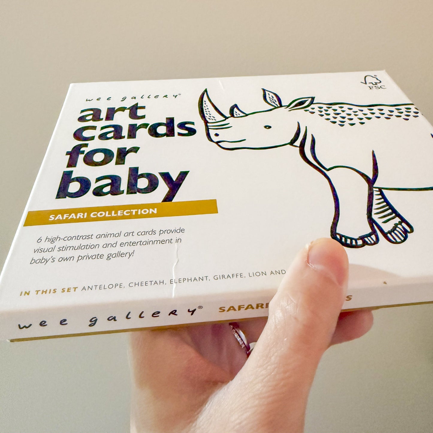 Wee Gallery Black & White Art Cards For Baby
