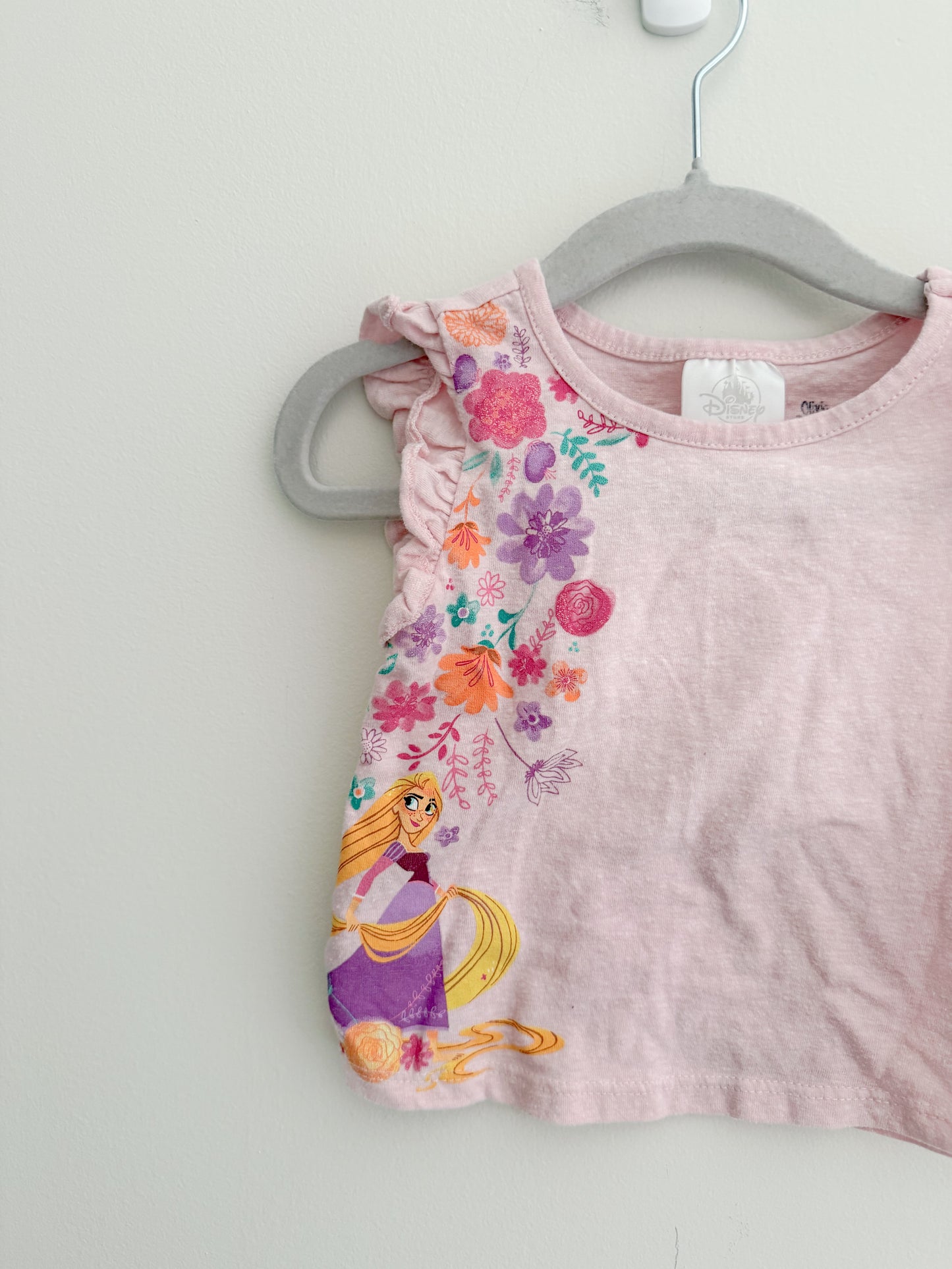 Disney Rapunzel Ruffle Top (2T runs small)