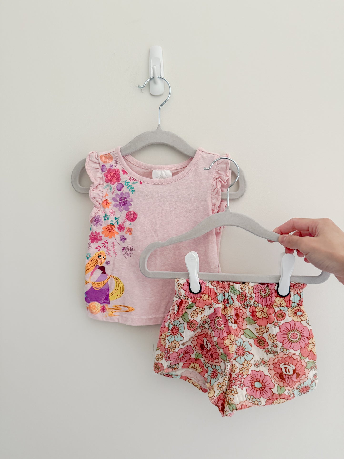 Disney Rapunzel Ruffle Top (2T runs small)
