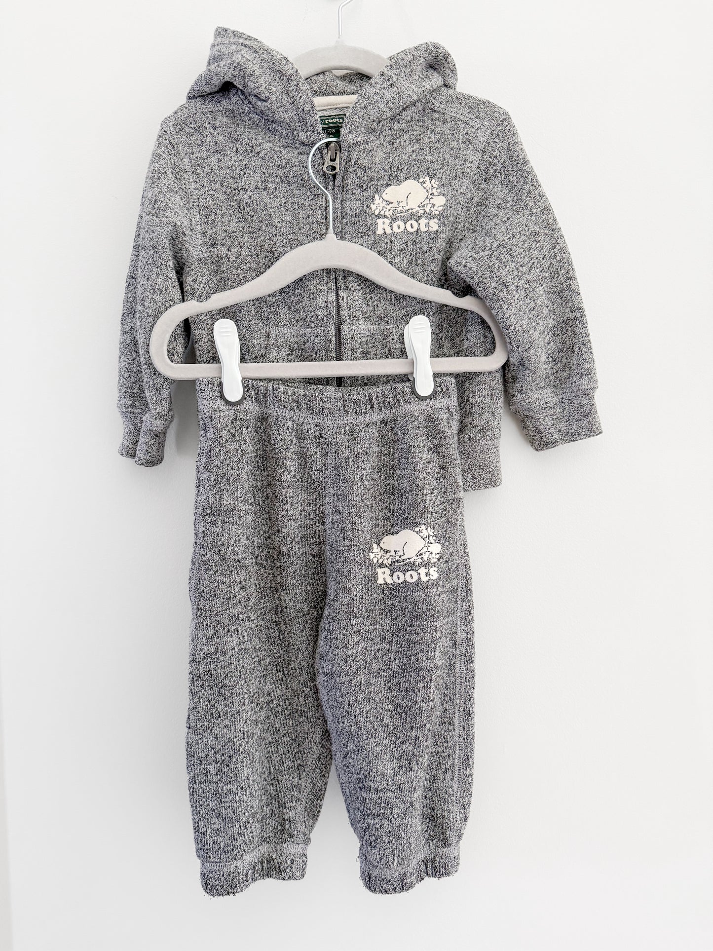 Roots Hoodie - Salt & Pepper (18-24m)