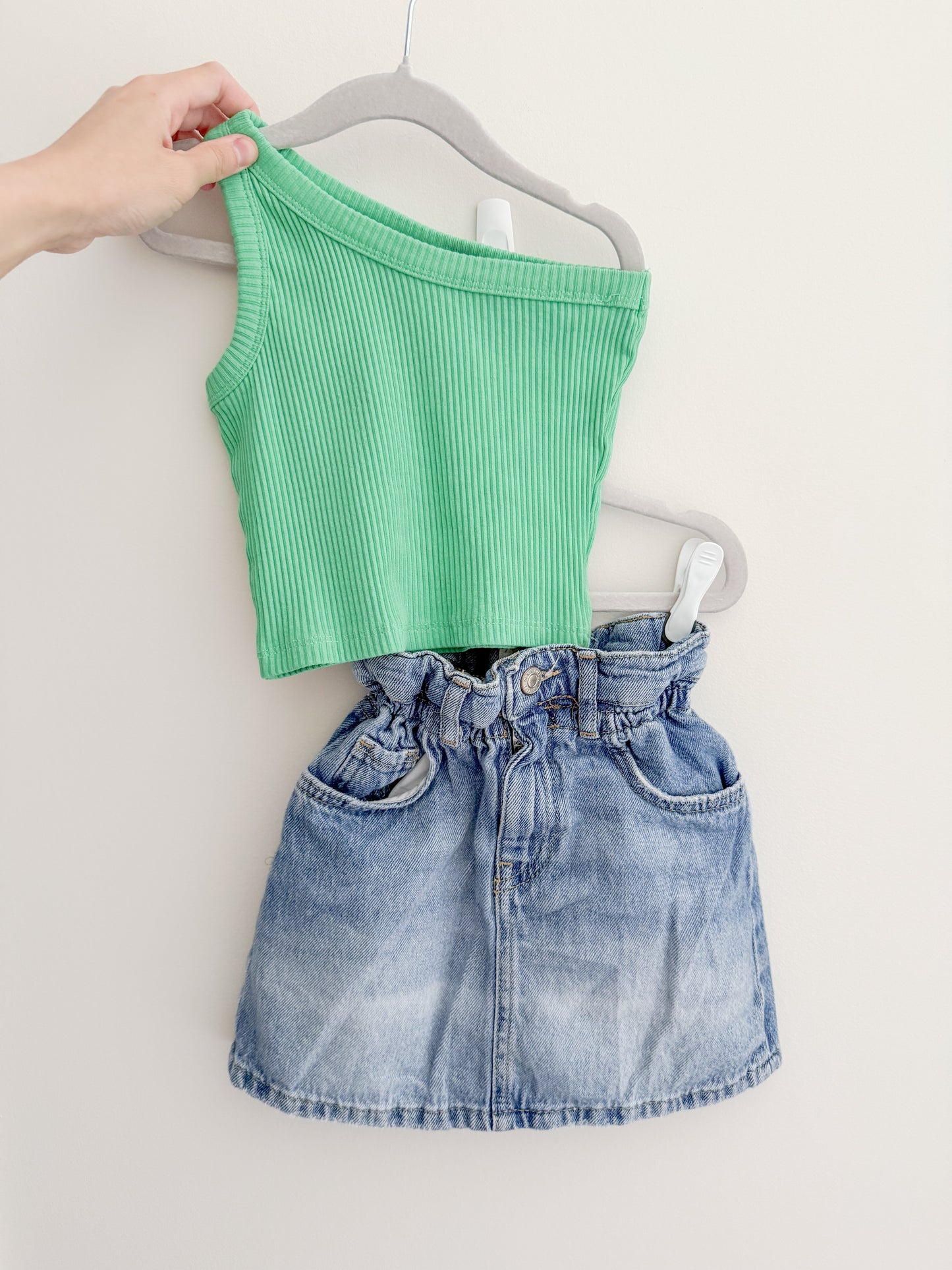 Zara One Shoulder Ribbed Top (6-7y)