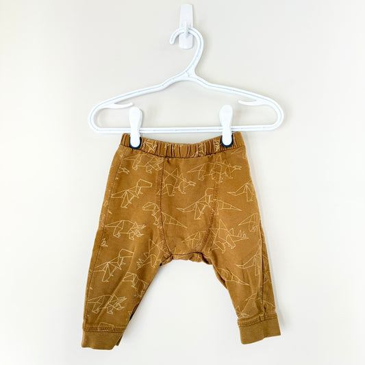 Zara Mustard Dino Pants (6-9m)