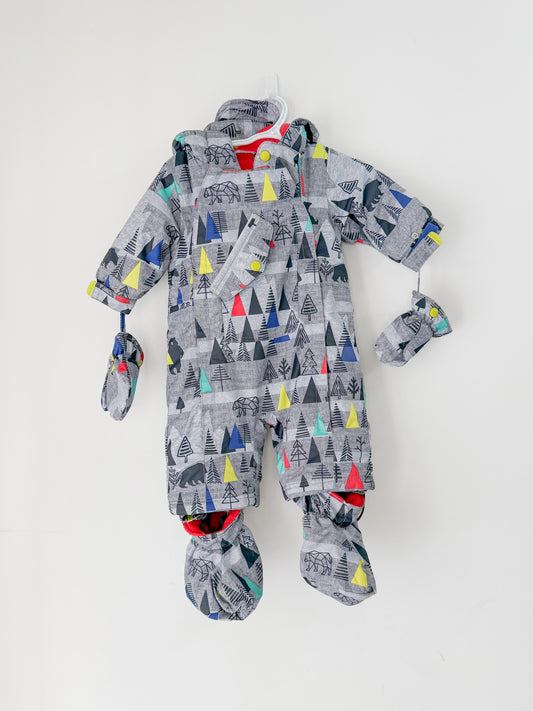 Deux Par Deux Snowsuit (6-12m runs big)