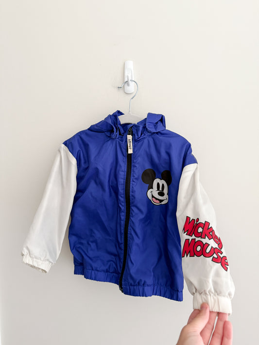 H&M x Disney Mickey Fleece Lined Rain Jacket (1.5-2y)
