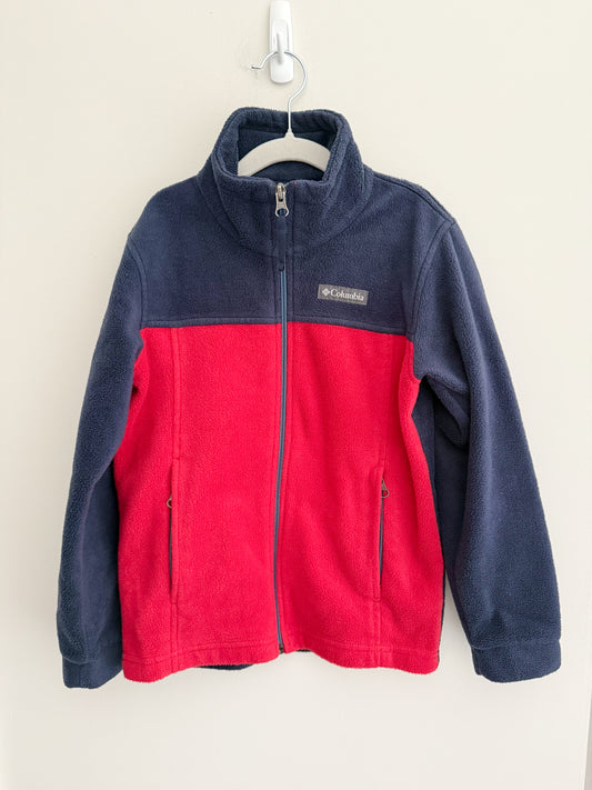 Columbia Fleece Zip Up - Navy/Red (8y)