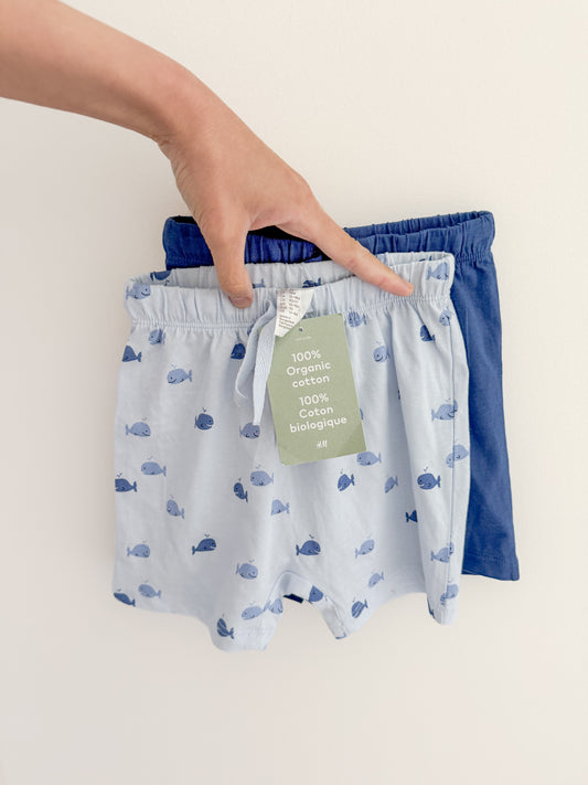 [NEW] H&M Organic Cotton Shorts Bundle (12-18m)