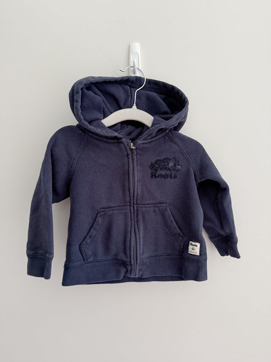 Roots Zip Up Hoodie - Dark Navy (12-18m)