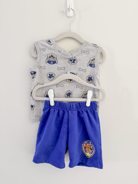 Nickelodeon Paw Patrol Chase Shorts Set (2T)