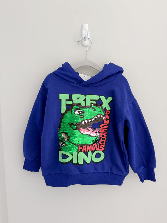 [NEW] H&M Dino Sequin Hoodie (3-4y)