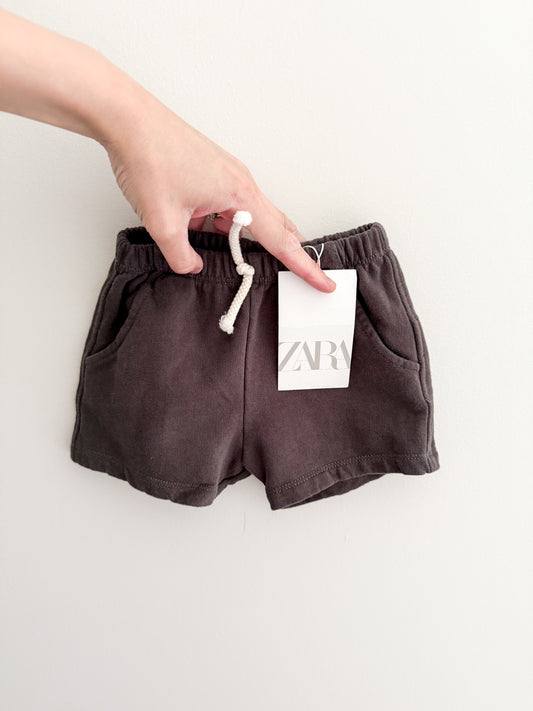 [NEW] Zara Dark Grey Shorts (fits 6-12m)
