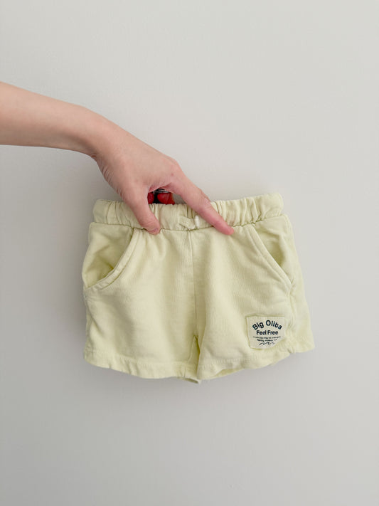 Zara Big Olita Yellow Shorts (12-18m)
